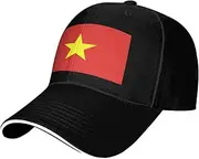 [SSIULUS] Vietnamese Flag Casquette Cap Hats,Trucker,Baseball Cap with Snapback,Perfect for Summer,Golf