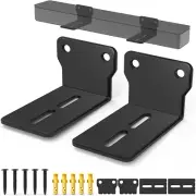 Sound Bar Mounts Wall Brackets Easy to Install Anti-Drop Shelf Holder Universal