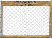 Abite WEA606NA Veggie Wood Wall Net, Natural, W 23.6 x D 1.4 x H 16.9 inches (60 x 3.5 x 43 cm)