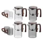 New Heat Resistant Glass Teapot Tea Set Clear Kettle Flower Puer Tea Infuser Pot