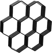 FONDOTIN DIY Floor Mould Hexagon Plastic Cement Tile Mould Garden Path Paving Tool