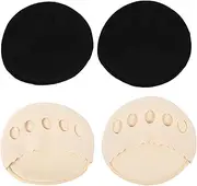 BCOATH 2 Pairs forefoot pad Metatarsal Sleeve half socks for women shoes inserts for women Non- Elastic Half Insoles high heel inserts for women cotton toe cap absorb sweat Miss