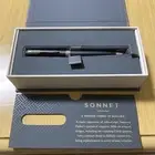 Ink Replaced Parker Sonnet Matte Black Ballpoint Pen Black #f0395f