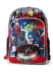 Marvel Avengers 17" Backpack, Laptop Sleeve, Large Front & 2 Side Pockets 2024
