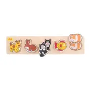 Bigjigs Toys Chunky Pets Lift and Match Wooden Puzzle for Toddler