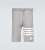 [Thom Browne] Thom Browne 4-Bar jersey cotton shorts XL grey