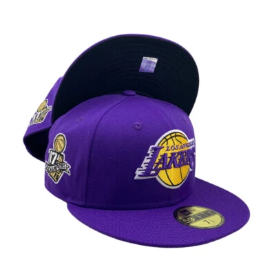New Era Los Angeles Lakes 59 fifty fitted Purple hat cap.