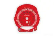 Porsche 911 991 Turbo / Macan Turbo Gauge Face Tachometer Red with White Ring