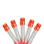 Brite Star 15 B/O Red/Orange Micro LED Christmas Lights - 4.8 ft Red Wire