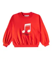 [Mini Rodini] Mini Rodini Note cotton jersey sweatshirt Y 6/7 red