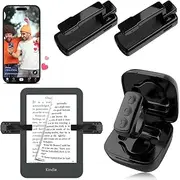T Tersely Remote Control Forward & Backward Page Turner Ring for Kindle Colorsoft/Paperwhite 2024/11th 2024/Oasis/Kobo/Mobie Phone/Tablets, Bluetooth E-Reader Controller, TikTok Ring, Camera Shutter