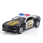 1/36 Camaro 911 Police Car Model Diecast Toy Cars Pull Back Toys Gifts for Boys