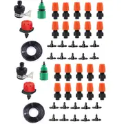 Garden Drip Irrigation Kit Adjustable Patio Misting Nozzle Sprinkler Watering System for Garden Lawn -48pcs