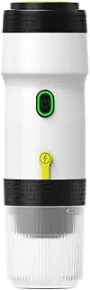 ICARE Portable Coffee Capsules, Espresso Machine 3 in 1, 20BAR Pressure, 92°C Extraction, 7500mAh Battery, USB/Car Charging, for Ground Coffee and Capsules Small/Large (White)