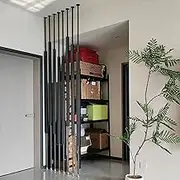 5/8/10 Pack Floor to Ceiling Wall Post Partitions Screens Room Dividers, Metal Wall Partition Post Room Divider 135-300cm, Privacy Screens Separation Post Office Decor Column(8pcs,235cm/93in/7.71ft)
