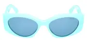 Emilio Pucci EP0216 55mm Geometric Shiny Light Blue Sunglasses