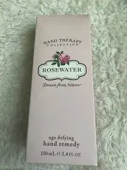 Crabtree & Evelyn Rosewater Hand Therapy Remedy Age Defying Cream 3.4 oz NIB