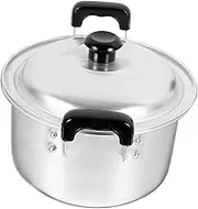 Deep Thick Aluminum Saucepan Double Handles Rice Pot Cooking Porridge Gas Stove Compatible