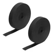 2pcs Elastic Bands for Sewing 0.8" 20 Yards Black Knit Elastic Spool