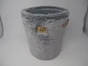 UGG Dawson Faux Fur Waste Bin Trash Can Storage Plastic Insert