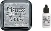 Ranger Tim Holtz Distress Embossing Ink Stamp Pad & Re-Inker Refill Clear Ink