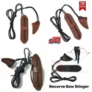 Leather Bow Stringer Brown Archery Bowstring Recurve Longbow Replace Rope Tool