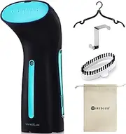 WiredLux Garment Steamer SteamSmart S200 Pro - Flat & Vertical Handheld Clothes Steam Iron - Mini Portable Size & Lightweight - Leakproof Ready in 25s - Travel Accessories Included
