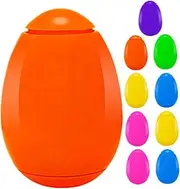 Vaguelly Easter Egg for Boys Girls 10pcs Egg Shape Spinning Tops Fun Easter Basket Fillers Toys