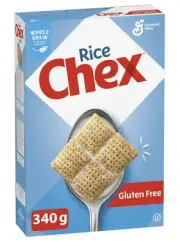 Rice Chex Breakfast Cereal, Gluten Free, Whole Grains, 340g