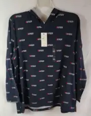 Tommy Hilfiger Sport Hoodie Shirt Plus Size XXL Blue Red White NWT