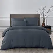 Royal Comfort 2000TC Bamboo Cooling Bedding Combo Set, Double, Charcoal