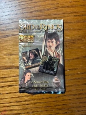 The Lord Of the Rings Fellowship Action Flipz Card Sticker Pack x 3