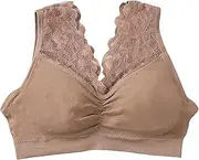 [Generic] Woman Bras 36 C Large Chest Underwear Wipe Chest High Elastic Seamless Chest Wrap Lace Shoulder Strap No Underwire Bra Suspender Vest Underwear Running Girl Sports Bra