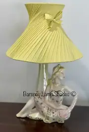 PLASTIC RIBBON LEMON MEDIUM FLUTED EDGE LAMPSHADE for BARSONY LADY LAMP