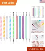 Double-Sided Dotting Tools Set for Clay Sculpting and Precision Dotting - 10Pcs
