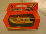 1999 MATCHBOX SUPERFAST #37 WATER RESCUE RAPIDS RAFT WITH TRAILER NEW IN BOX