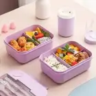 with Chopsticks Fork Spoon Food Container Plastic Food Box Students