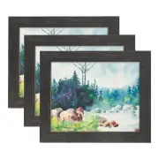 Country Chic Frame 1.5” - [Charcoal Black - 16x20"] - 3 Pack