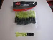 Pico lures 2 inch pico puppy black and chart 10 per pack