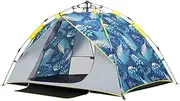 Camping Beach Tent Tent Automatic Quick-Opening Camping Tent Waterproof and Sunscreen Foldable Sunshade Outdoor Camping 2-3 People for Outdoor Hiking Fishing