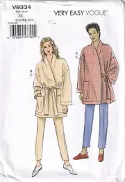 Very Easy Vogue Sewing Pattern V9334 Misses Jacket, Belt and Pants Size Lrg-Xxl