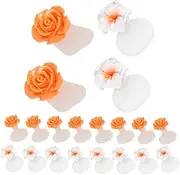 ERINGOGO 16Pcs Silicone Toe Separator Comfortable Toe Spacers for Nail Polish Application Soft Reusable Pedicure Tools for Home Professional Use