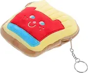 [GAROZATION] Cute French Fries Coin Purse Small Wallet Women Pendant Keychain Set Charming Coin Bag Girls Keychain Pouch Fashionable