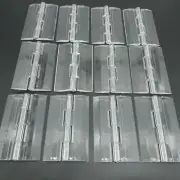 US Stock 12pcs Clear PMMA Acrylic Plastic Folding Plexiglass Hinge 65 x 42mm
