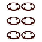 6x Homeleisure Floor Saver Ring Home/Garden Surface Protector 20cm Terracotta