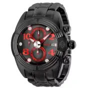 Invicta Lupah Diver Men's 52mm Black / Red Fly-Back Chronograph Watch 35264 RARE