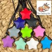 Autism chewy Necklace - Chewie Tube Sensory Chew ASD ADHD SPD Star
