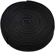 Black Elastic Band for Sewing Knitting High Elasticity Elastic Spool for Wigs, Waistband, Craft DIY Projects (0.8 inch X 5.5 Yard)