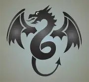 Viking Tribal Dragon STENCIL Rising Welsh Medieval Bird DIY Art Signs Joanie