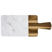 EGS M127RCM-HWC Sierra Faux Wood and Marble 12 x 7 Serving Board"